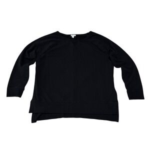 Daily Ritual Anthropologie Sweatshirt Women's Black Size 1X 22 x 27